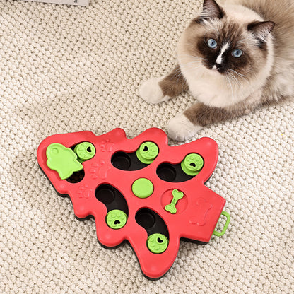 🎄JuleMys™ - Julens Roliga Aktiveringspussel för Katt🐾