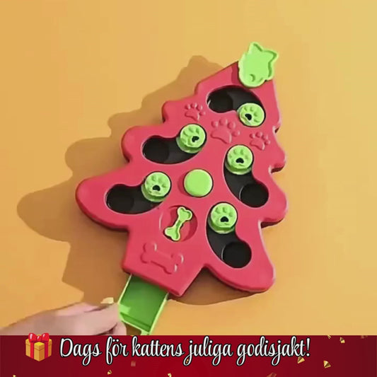 🎄JuleMys™ - Julens Roliga Aktiveringspussel för Katt🐾